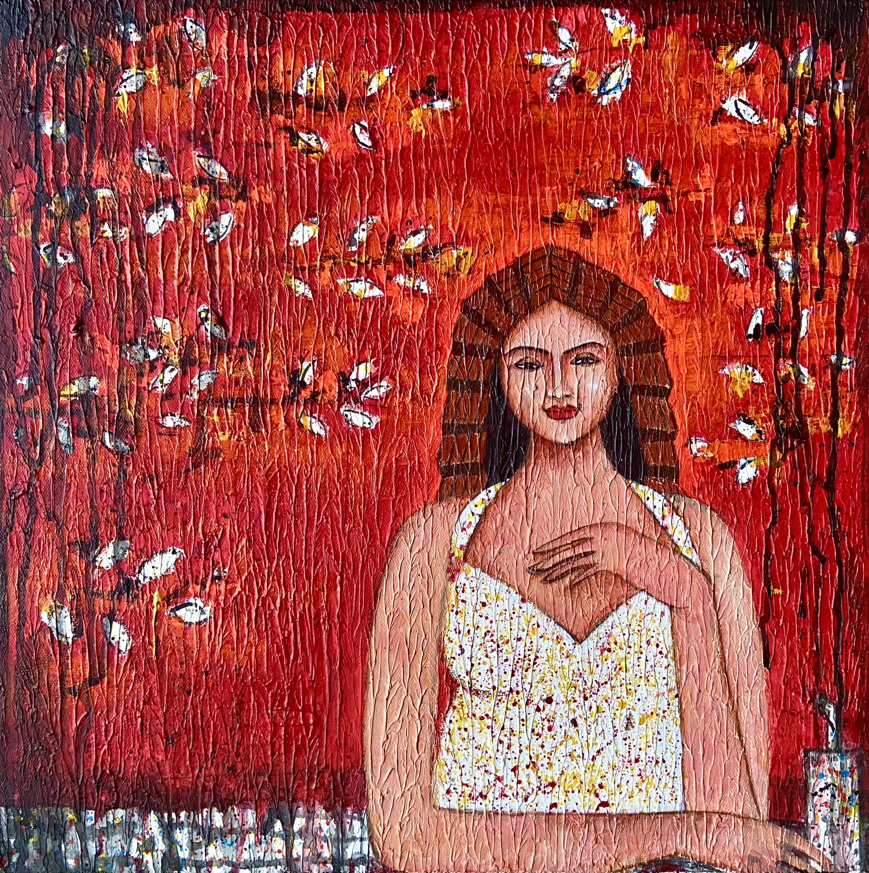 Painting, Studio Fine Art Gallery @ Affordable Art Fair, Sheena Bharatan, Autumn Melodies